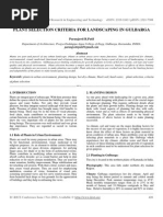 Plant Selection Criteria for Landscaping in Gulbarga