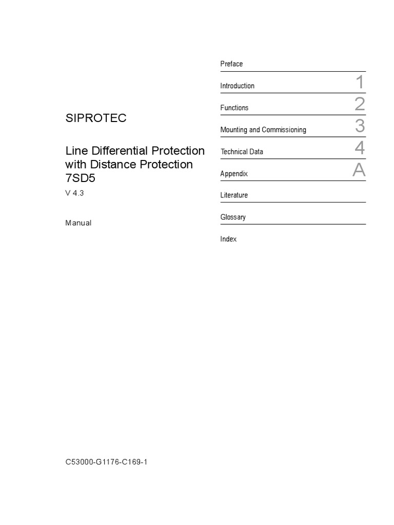 7SD5xx Manual A1 V043003 en | PDF | Input/Output | Signal (Electrical ...