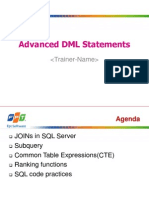 Lesson01 - Advanced DML Statements