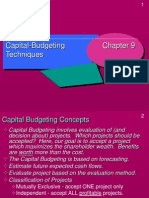 Techniques of Budgeting
