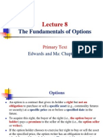 Lecture 8 - Fundamentals of Options