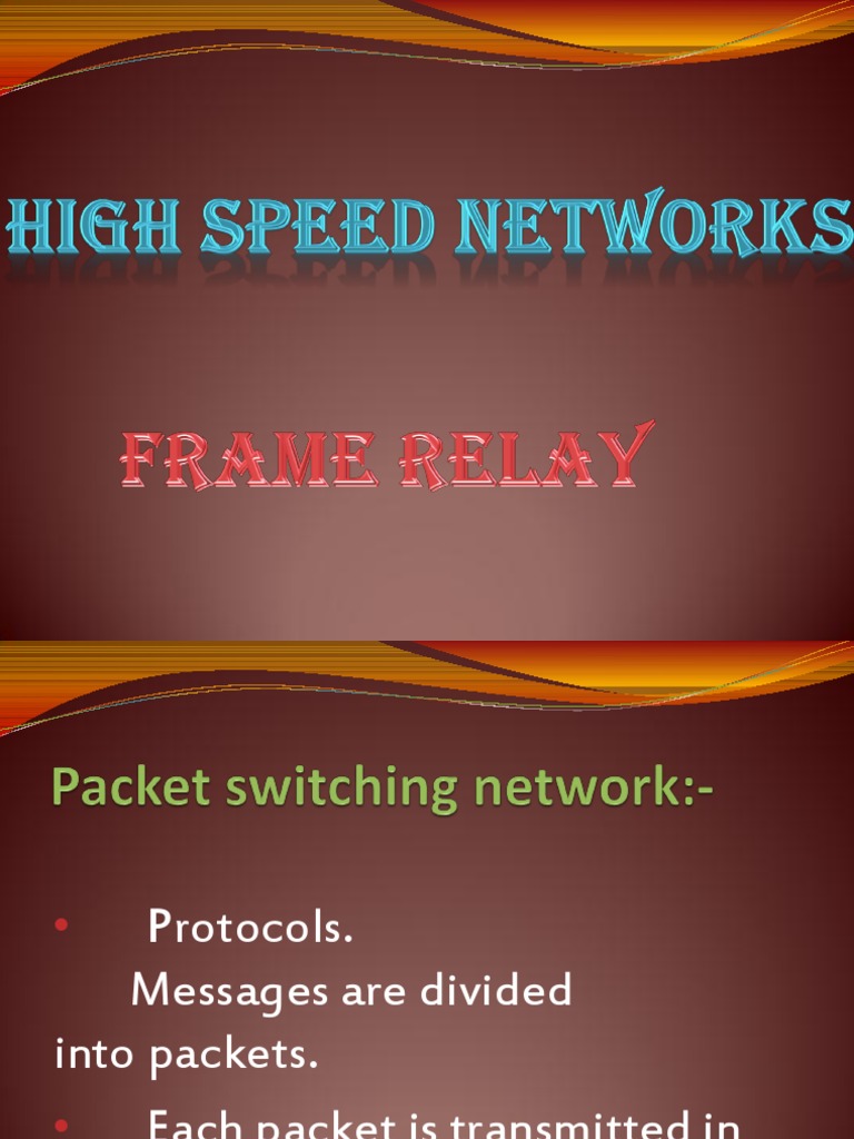 HSN Frame Relay PDF Communications Protocols Computer Data