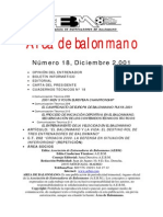 El Proceso de Iniciación Deportiva en El Balonmano Secuenciación de Contenidos Técnicos y Tácticos. Carlos Lago
