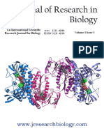 Journal of Research in Biology Volume 3 Issue 3