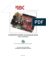 OLIMEXINO-STM32 Development Board User's Manual: Designed by OLIMEX LTD, 2012