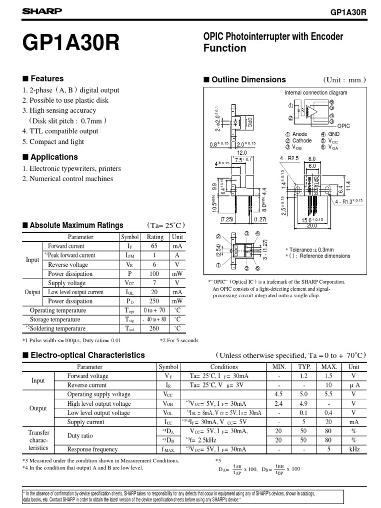 Datasheet Encoder PDF Electrical Engineering Electronics