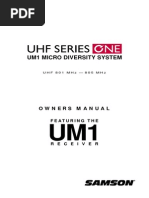 Samson Um1 Microphone Manual