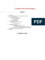 La Fenomenología de Husserl