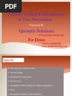 AutomationTesting On Selenium by Quontra Solutions