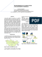 Long Term Performance of PV Hybrid System in The Gobi Desert of Mongolia