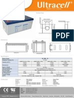 UC 200 - 12V 200AH Deep Cycle Battery Specs