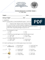 First Periodical Test in Mother Tongue 1