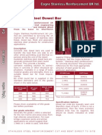 Dowel Data Sheet