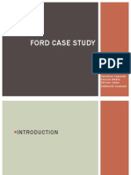 Ford Case Study: Presented by