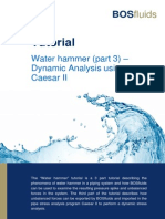 Tutorial: Water Hammer (Part 3) - Dynamic Analysis Using Caesar II