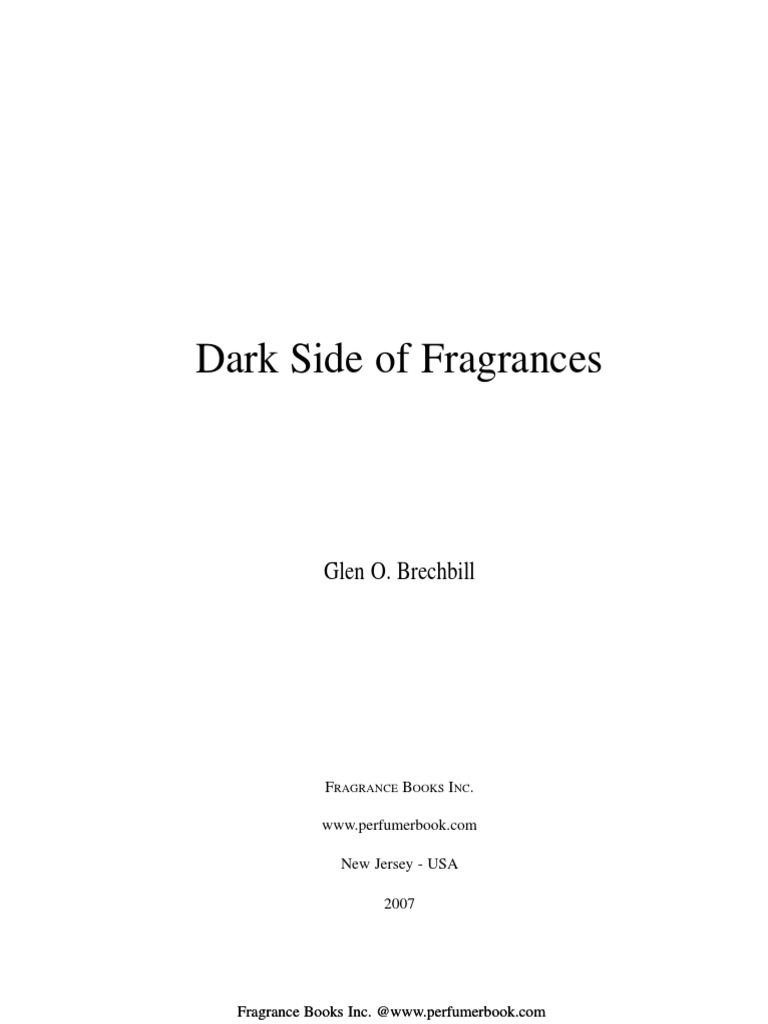 Dark Side of Fragrances PDF Perfume Odor