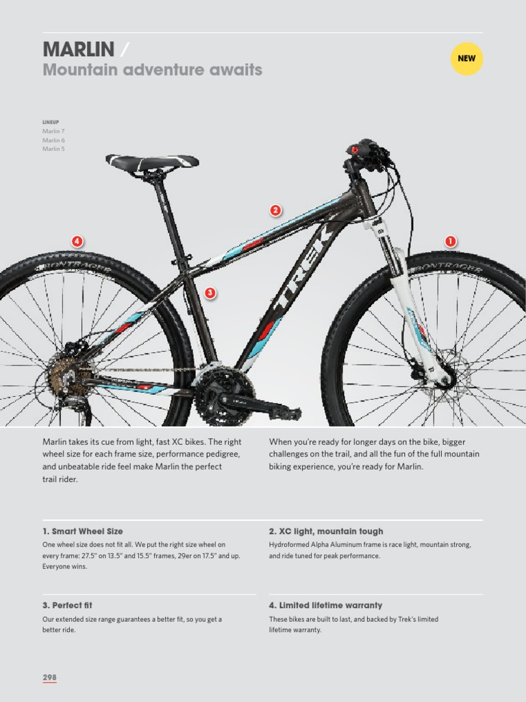 trek marlin 5 wheel size