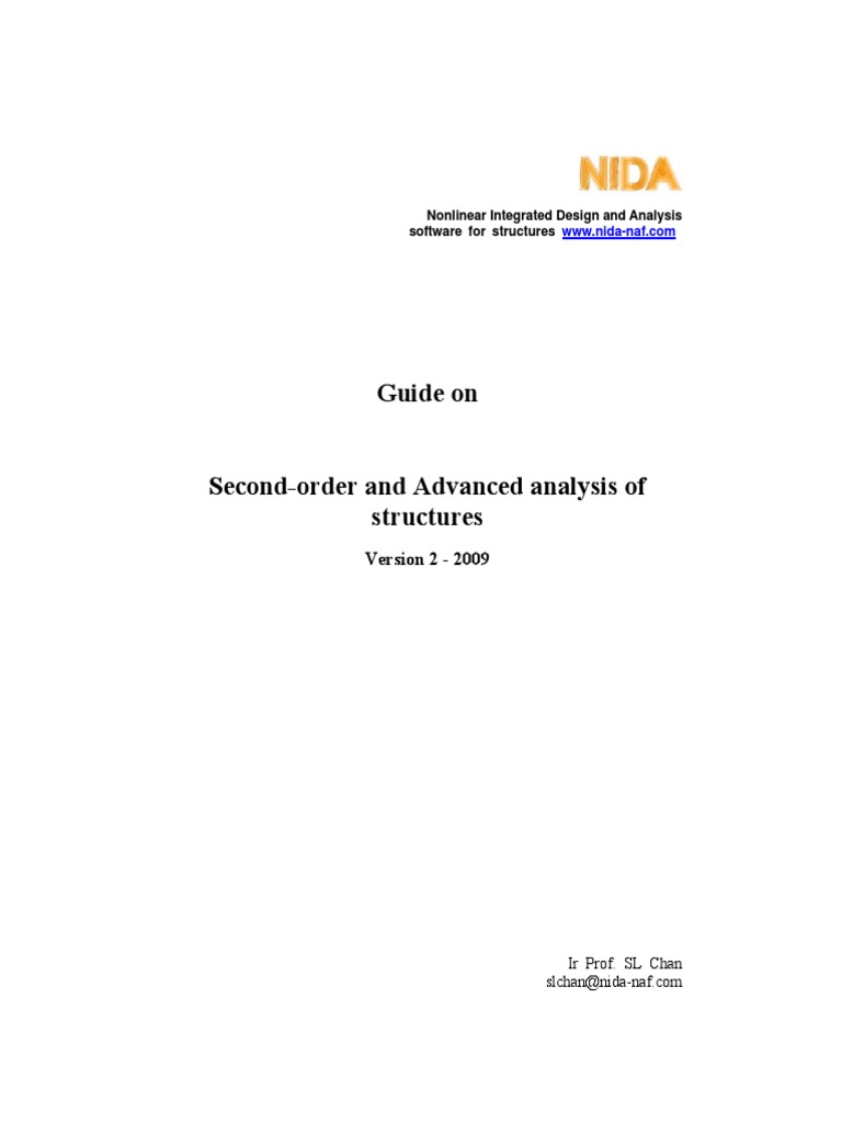 Second Order Analysis | PDF | Buckling | Deformation (Engineering)