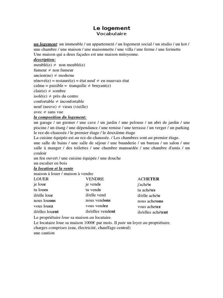 Voc Log Ement | PDF | Éléments architecturaux | Business