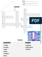 Complete The Crossword Answersheet 5