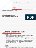 Fcra Provisions 2010 Registration Under Fcra: Presentation at Nirc Meet On Npos, On 11 June 2011