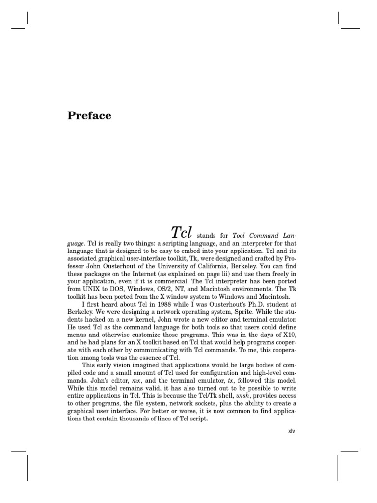Introduction to Tcl and Tk Programming | PDF | Scripting Language ...