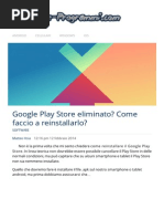 Download Come Installare Google Play Store Eliminato Cancellato Dopo Un Reset by xxxrainbowxxx SN235289089 doc pdf