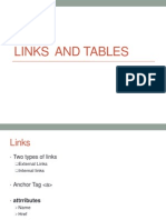 Links and Tables