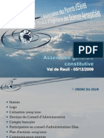 AG Constitutive Du 05/12/2009 - Présentation Version 1