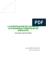 La Investigación de Causas de Los Incendios Forestales en Andalucia