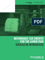 Refundable Tax Credits Discussion Paper