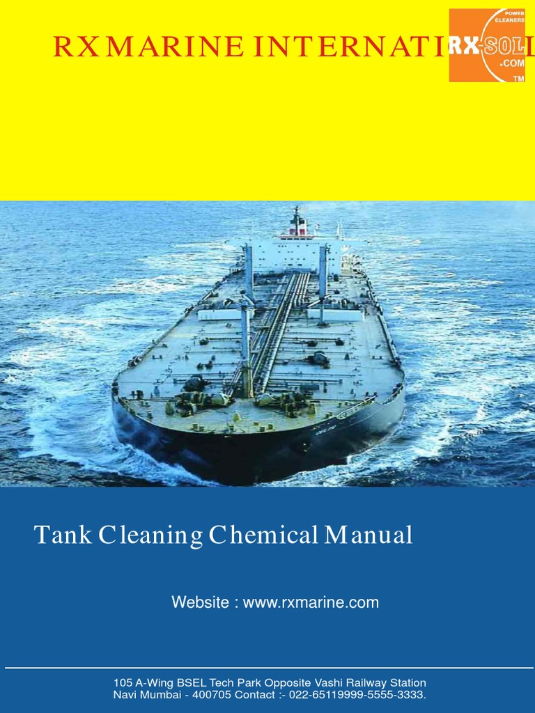 Tank Cleaning Chemical Manual Product Descriptions and Application Guidelines for RX Marine