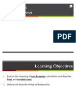 CH 14 Cost Behavior