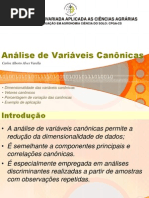 Analise de Variaveis Canonicas