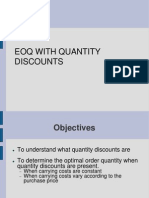 EOQ With Discounts
