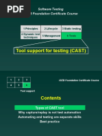 Tool Support For Testing (CAST) : Software Testing ISEB Foundation Certificate Course