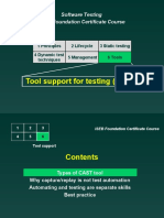 Tool Support For Testing (CAST) : Software Testing ISEB Foundation Certificate Course