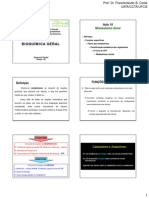 Aula 10 Visão Geral Do Metabolismo