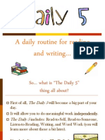 A Daily Routine For Reading and Writing