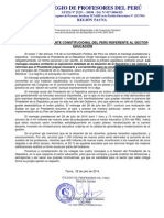 Mensaje del Presidente Constitucional del Perú 2014 referente al sector Educación