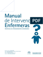 Manual de Intervenciones Enfermeras Protocolo de Procedimientos Enfermeros 2009