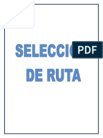 Seleccion de Rutas