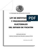 Ley de Instituciones y Procedimientos Electorales de Yucatán.