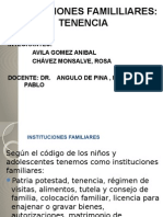 INSTITUCIONES FAMILILIARES