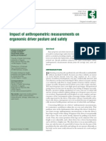 Impact of Anthropometric Measurements On Ergonomic Driver Posture and Safety