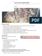 Receita de Batata de Forno Com Frango Rapida PDF