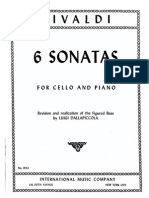 Vivaldi 6 Sonatas Cello y Continuo