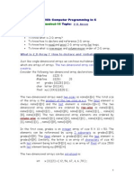 Objective:: ICS 103: Computer Programming in C Topic: 2-D Array