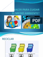 Qué Hacer para Cuidar El Medio Ambiente