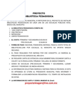 Proyecto Biblioteca Pedagogica